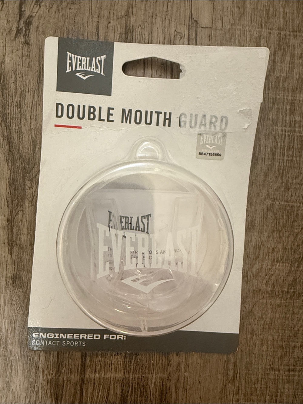 Everlast Clear Double Mouth Guard with Round Case